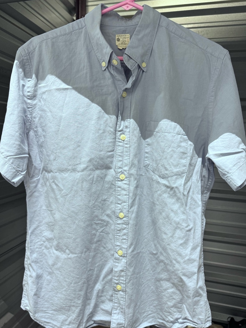 J. Crew Retro Light Blue Short-Sleeve Button-Down Shirt